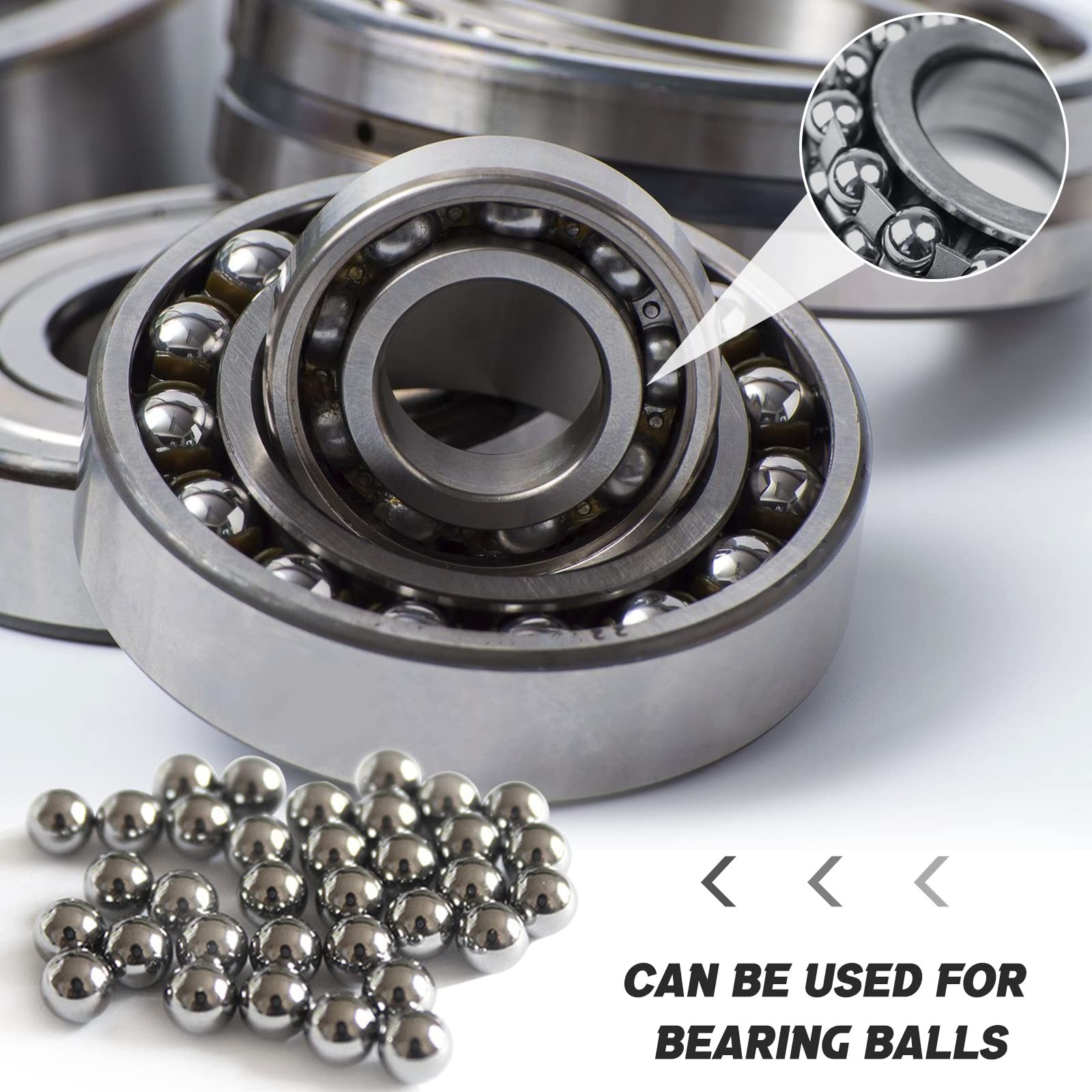 10 Pieces 1/2″(0.5”) Steel Bearing Balls Precision Bearing Steel Ball Assort…