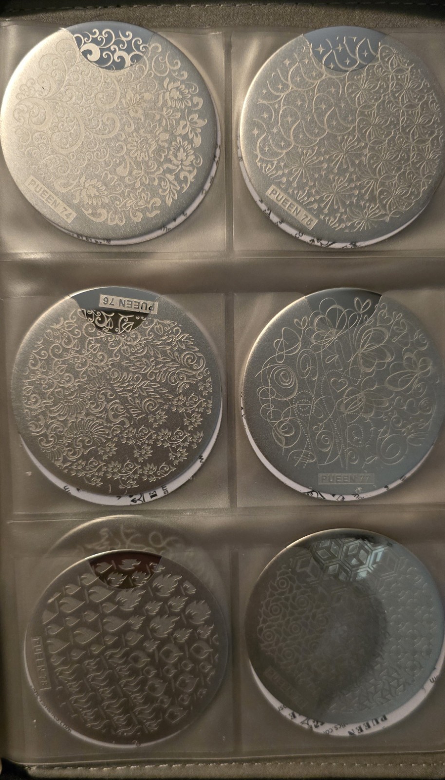 Bundle Monster Maniology B.M.C Nail Stamp Square Plates W/ Storage Binder Lot