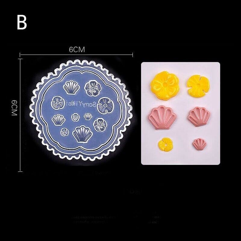 3D Nail Art Silicone Mold DIY Tools Stamper Carving Acrylic UV Gel Tips Stamping