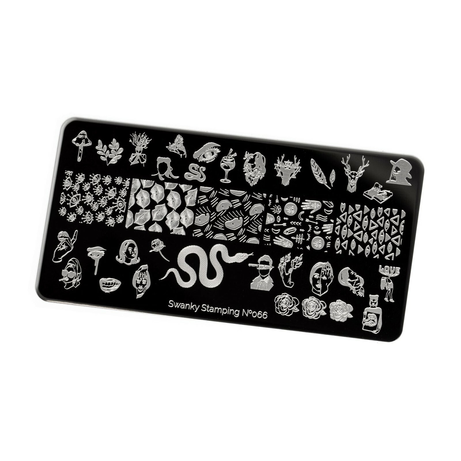 Swanky Stamping People, Pattern And Snake Nail Stamping Plates 066
