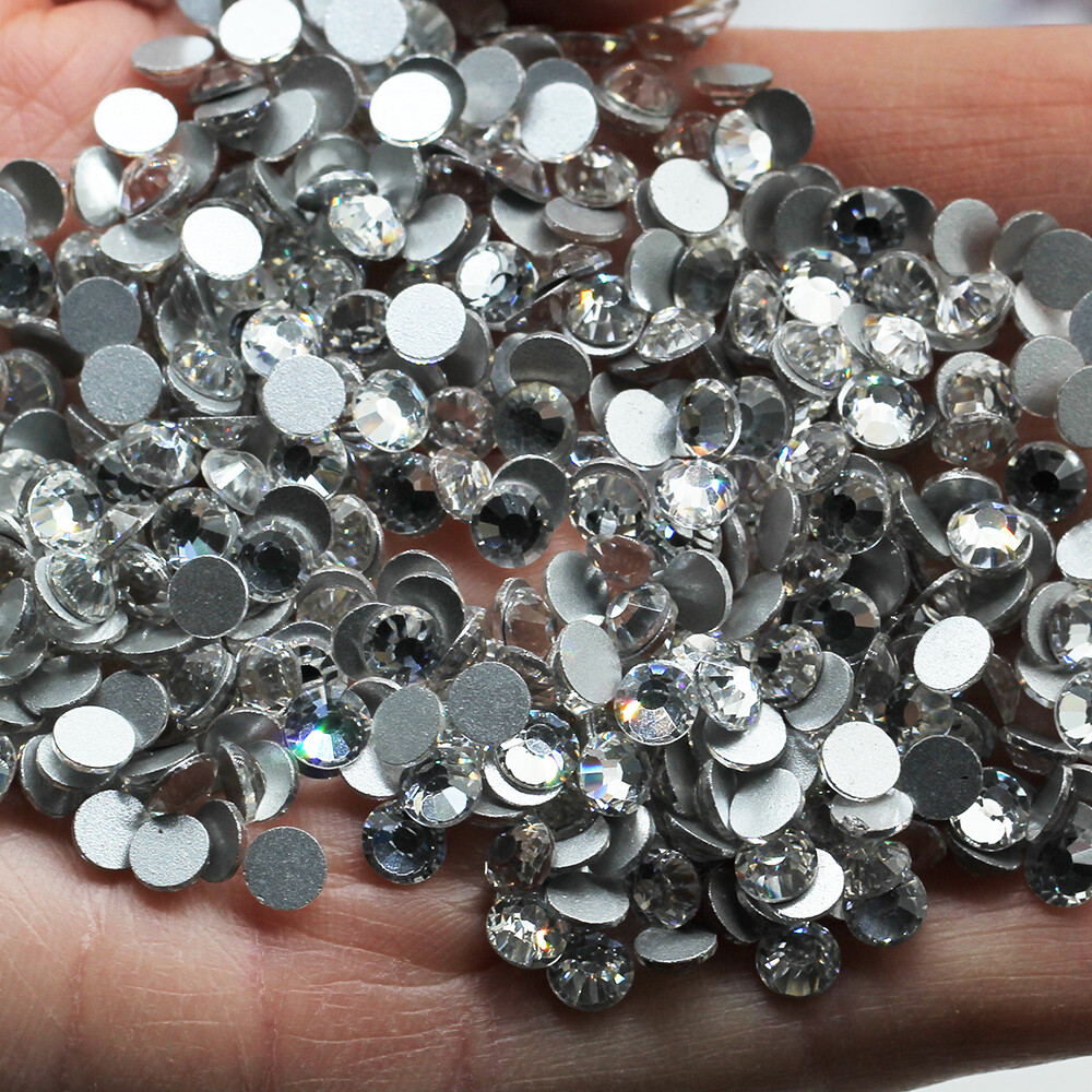 1440pcs Crystal 3D Nail Art Rhinestones FlatBack Glitter Diamond Tips Decoration