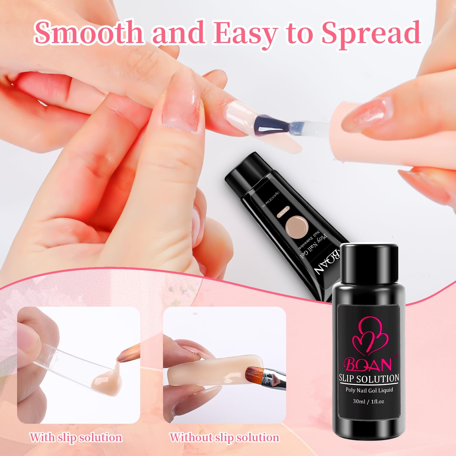 Poly Nail Gel Kit 3 Colors Builder Gel for Nail Extensions