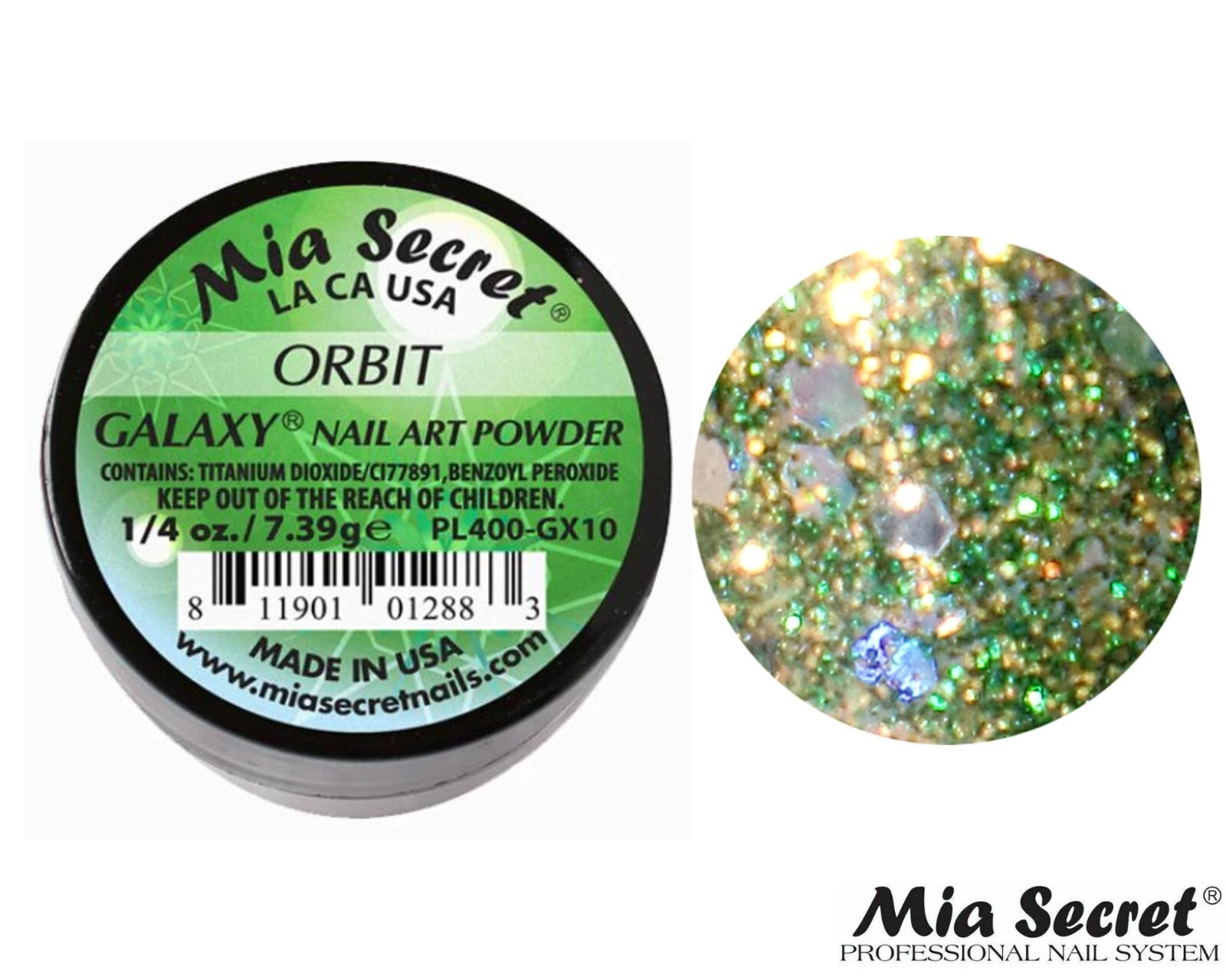 Mia Secret Nail Art Powder Galaxy Collection (ORBIT) 1/4oz