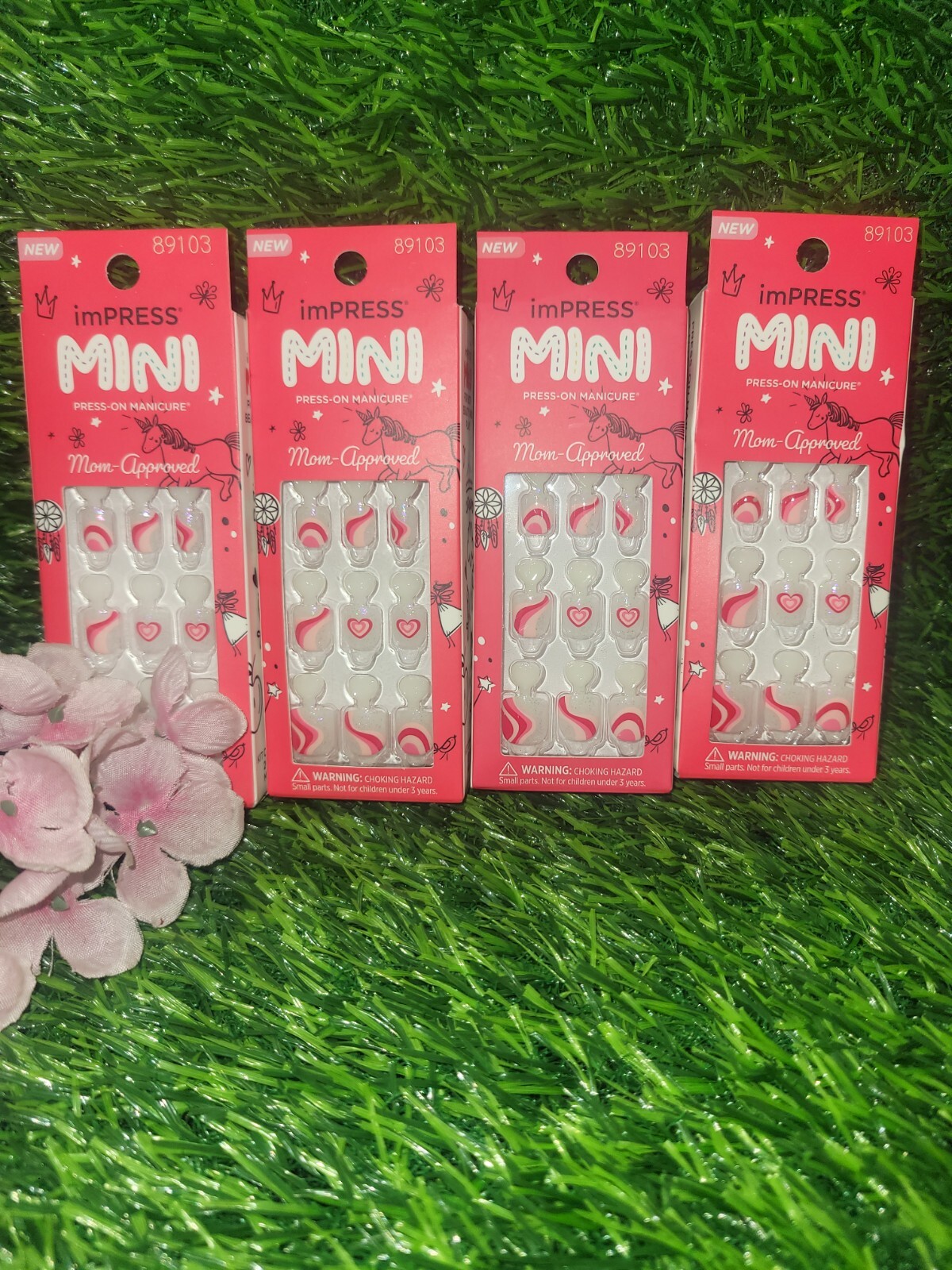 4~KISS imPRESS Press-On Manicure Mini Press-On Nails for Kids Dream Big- 20ct