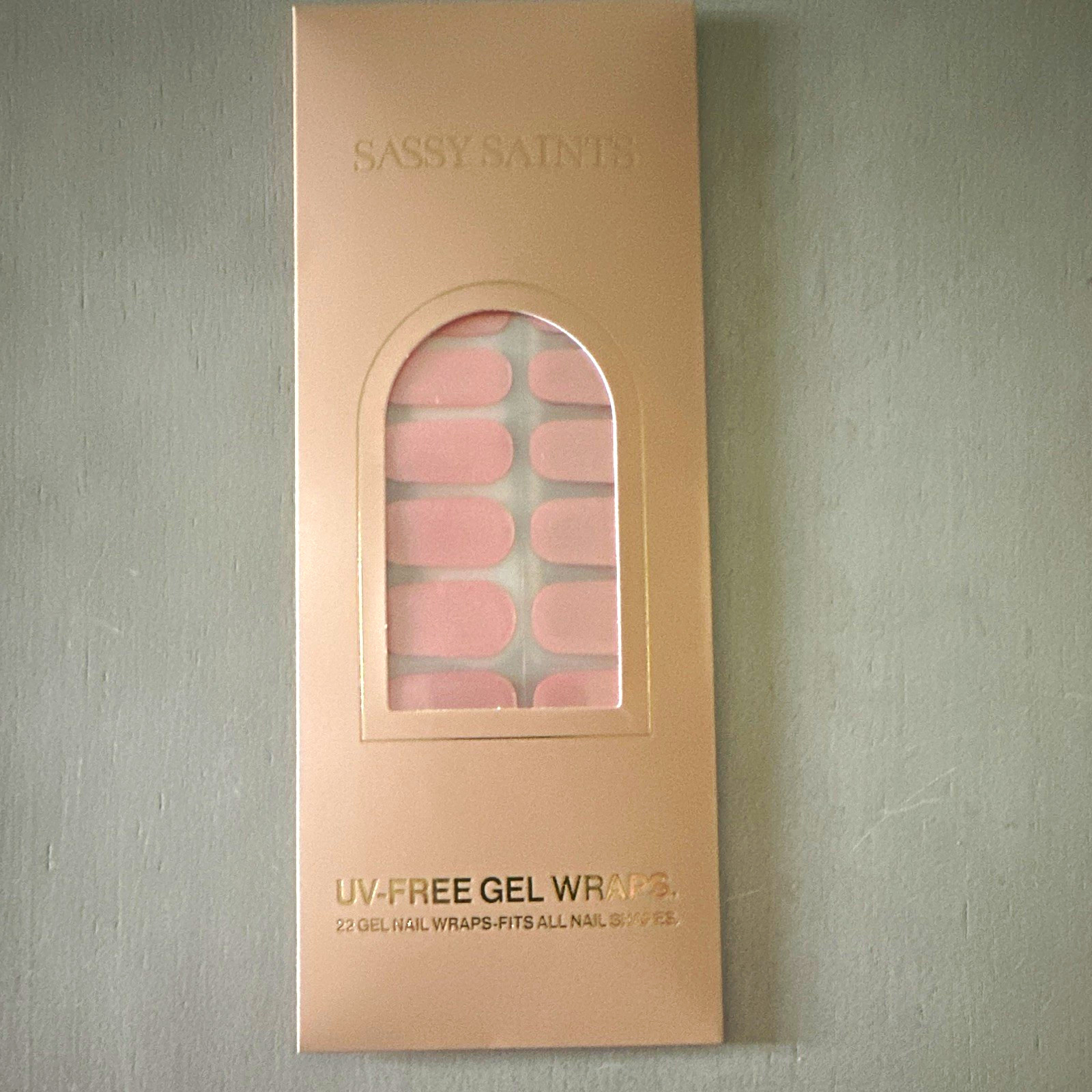 Sassy Saints UV-Free Gel Nail Wraps Pop Crush Pink Shiny