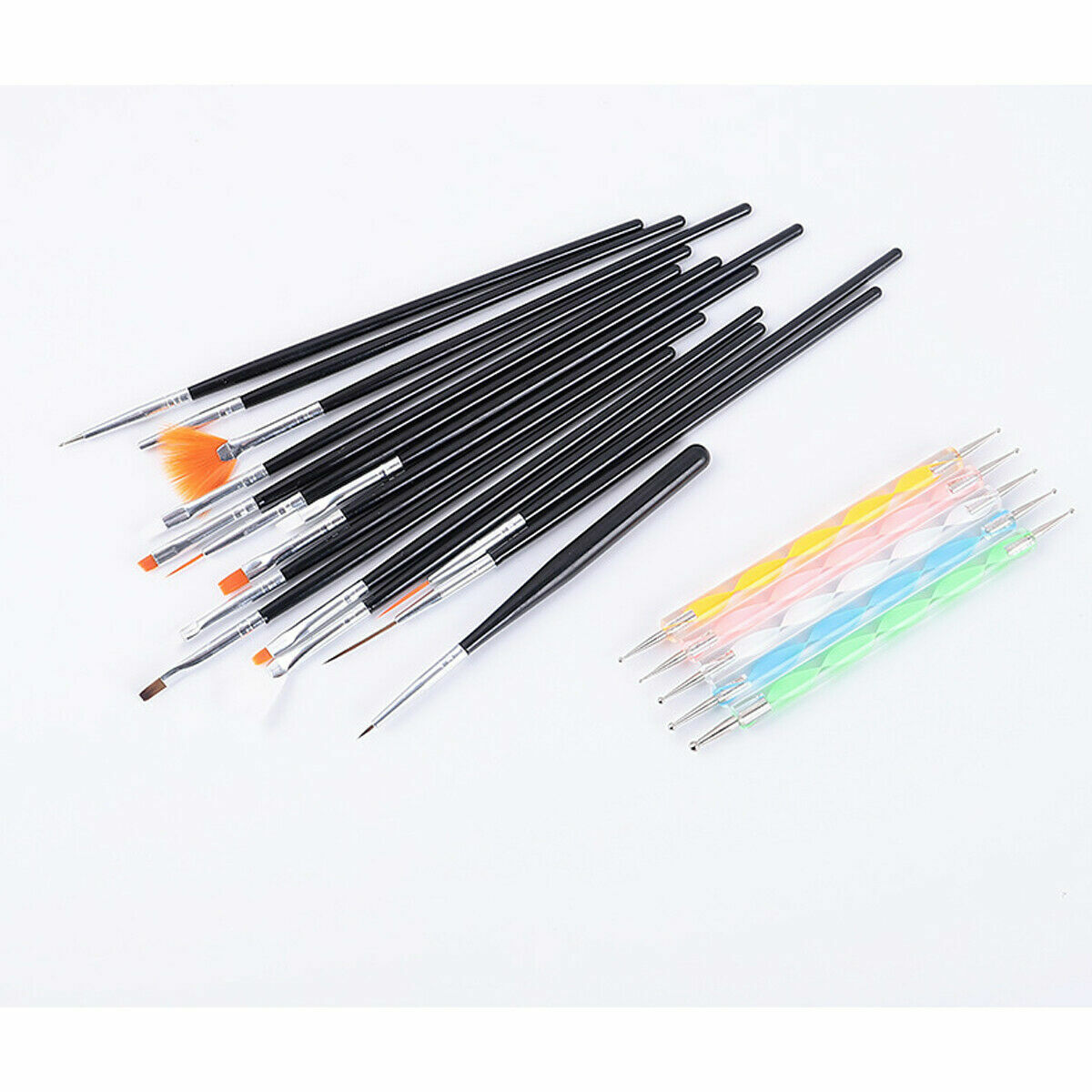 8/20 PCS Nail Art Design Dotting Painting Drawing Polish Brush Pen Tools Acrylic