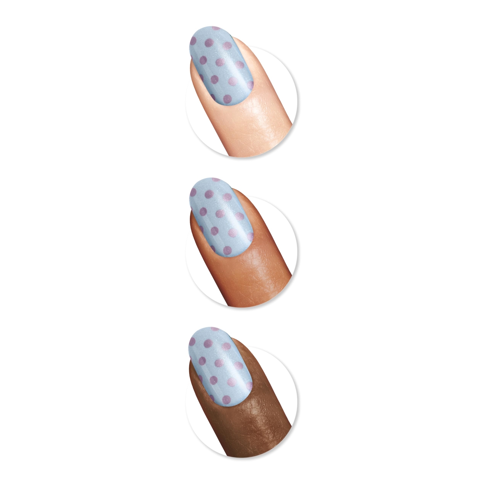 Sally Hansen Salon Effects Perfect Manicure, #OV203 Sweeter World, 24 Oval Nails