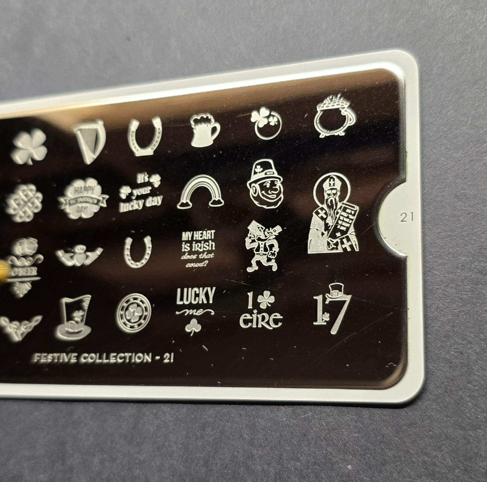HTF MoYou London Festive Collection 21 Nail Stamp Plate Lucky Irish St Patrick’s