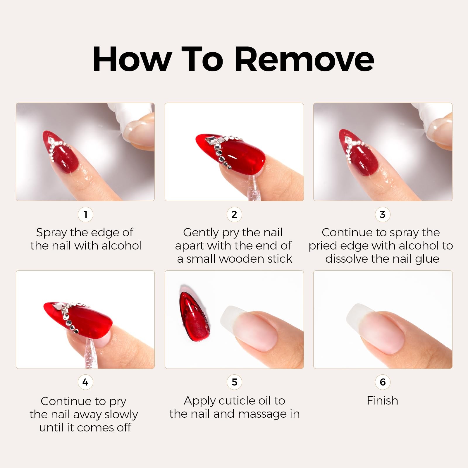 5 in 1 Gel Nail Glue, UV Nail Glue for Press ons, UV Lamp Required