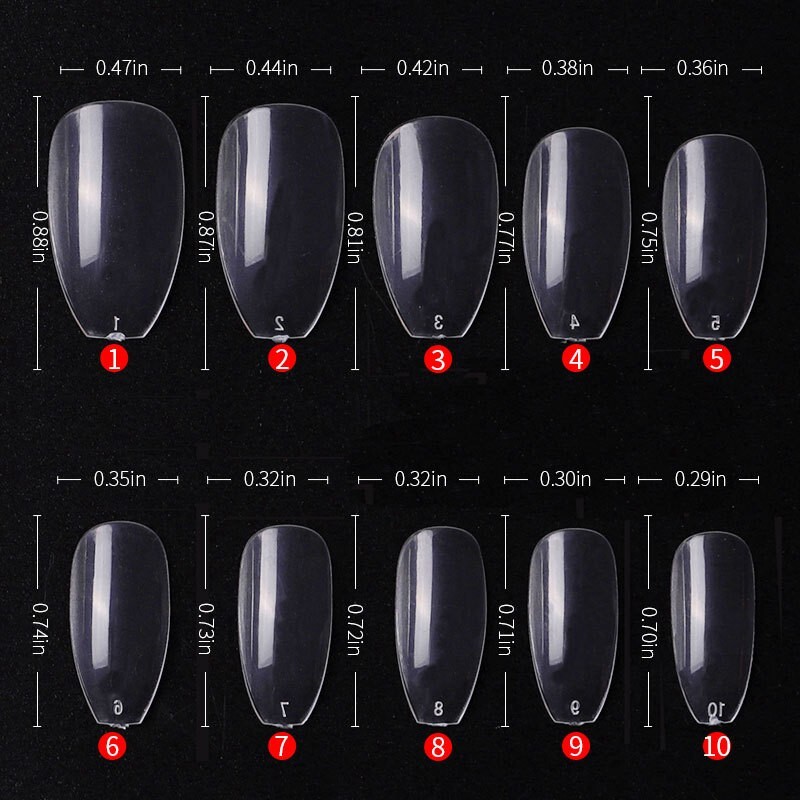 Ballerina Coffin Fake Nails Flat Full Cover Artificial False Nail Tips 500pcs