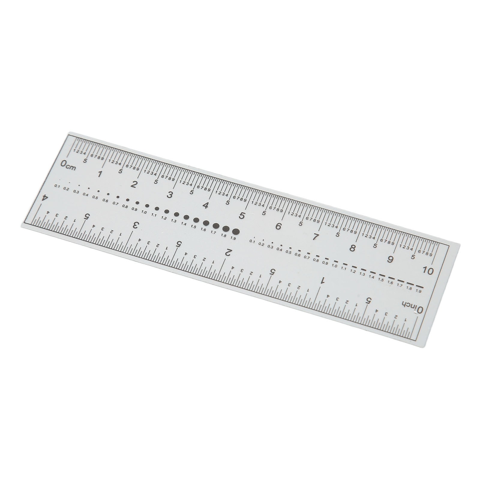 PVC 10PCS Fake Nails Measuring Ruler Transparent Art
