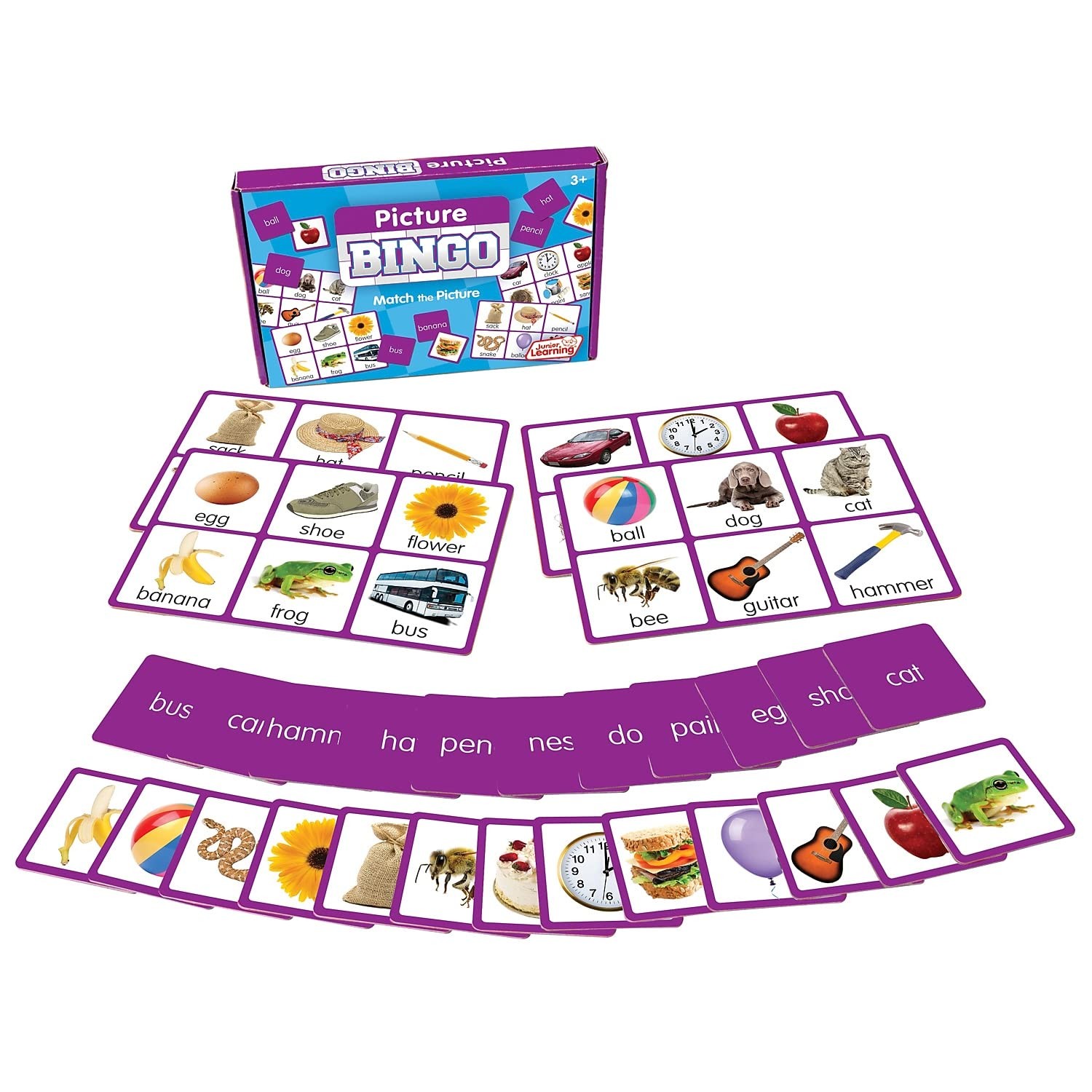 Junior Learning Picture Bingo Educational Action 8.75 x 0.95 x 5.75 cm, Multi