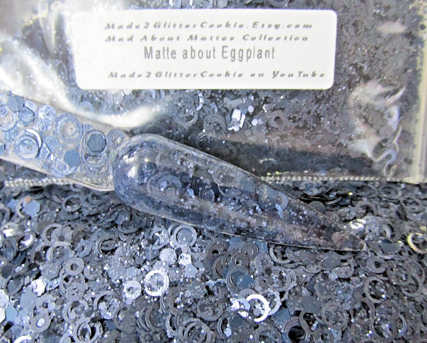 Matte glitter nail glitter/spangles set