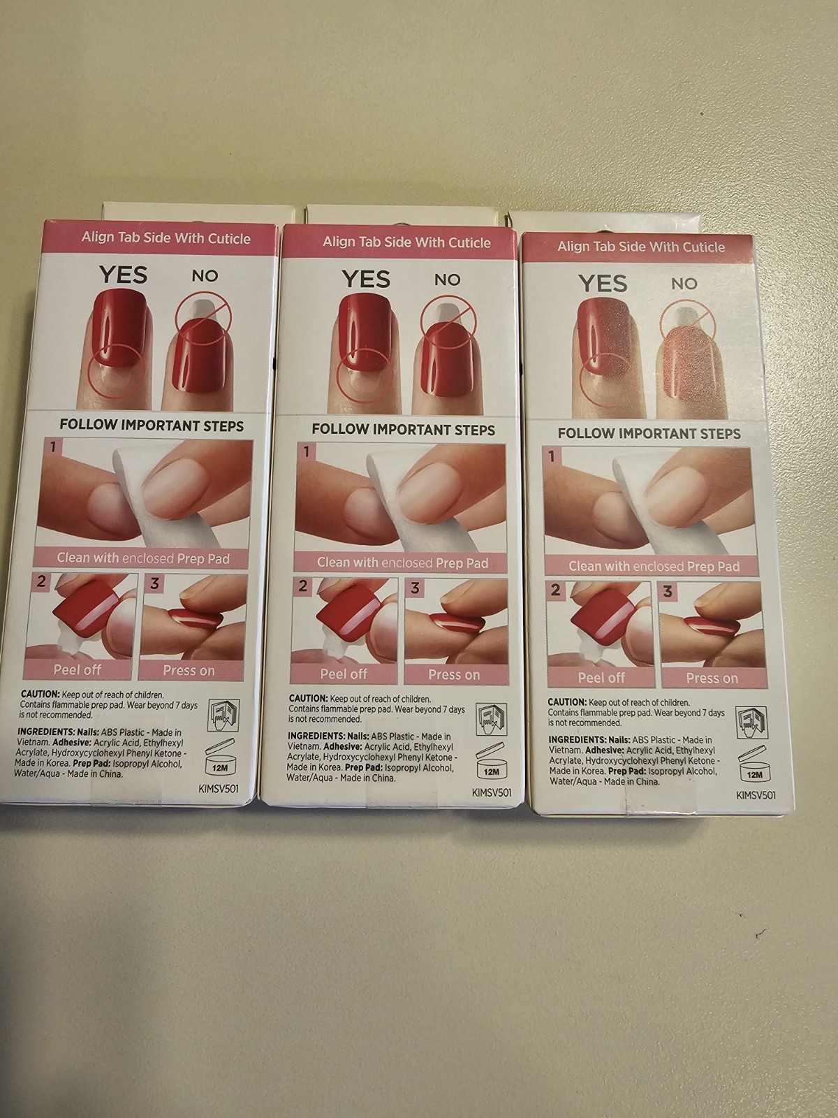 Kiss imPress Adore You Press On Nails Lot Of 3 NEW