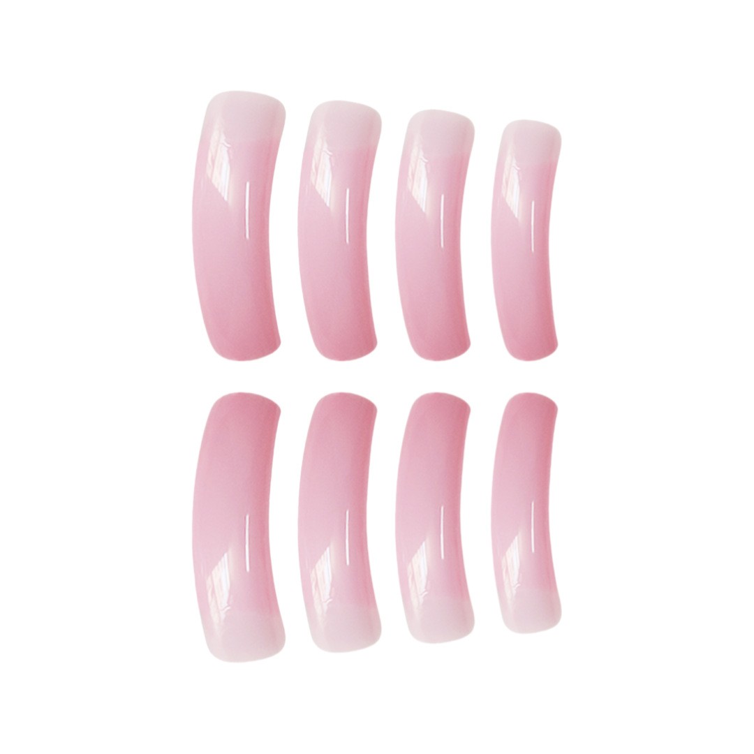 Pink Purple Gradient Long Press On Nails Ins Style Wholesale