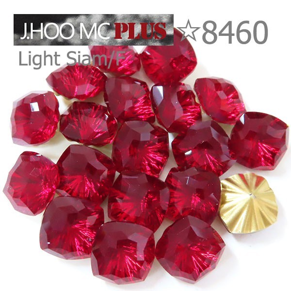 J.HOO Crystal 8460 Square V-Cut Fancy Rhinestones 8mm Nail Art (4pcs)
