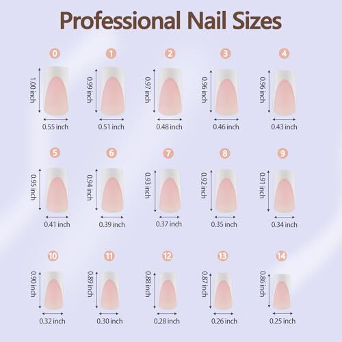 Deep French Gel Nail Tips, 150Pcs French Tip Press Deep French B-Long Square