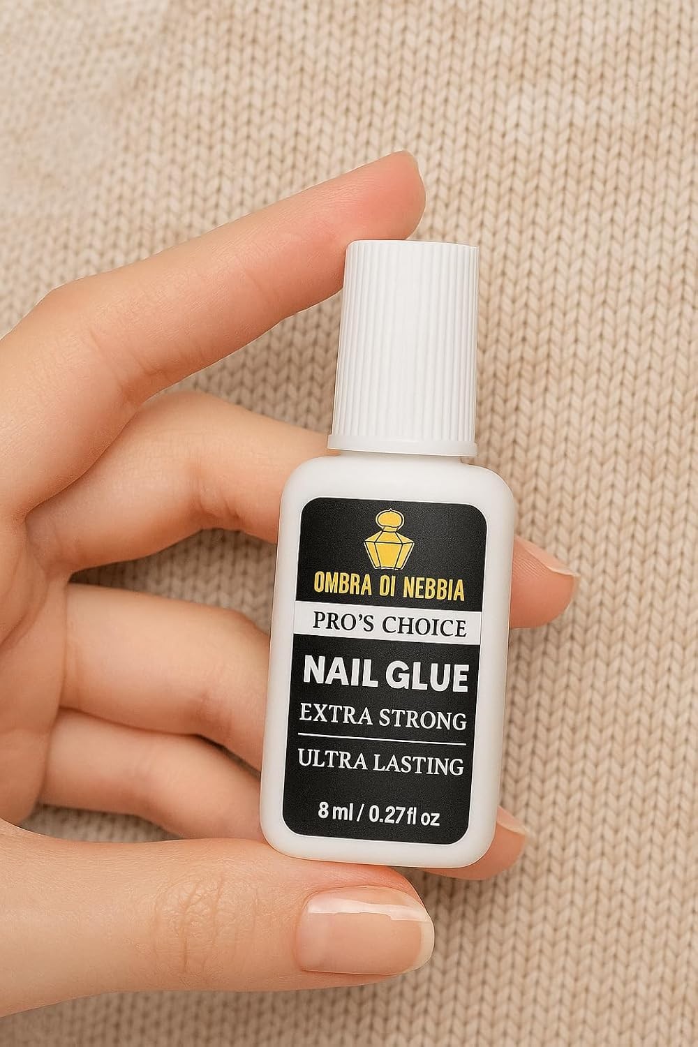 Ultra Strong Nail Glue 8ml Quick Dry Adhesive for Press On Acrylic Nails