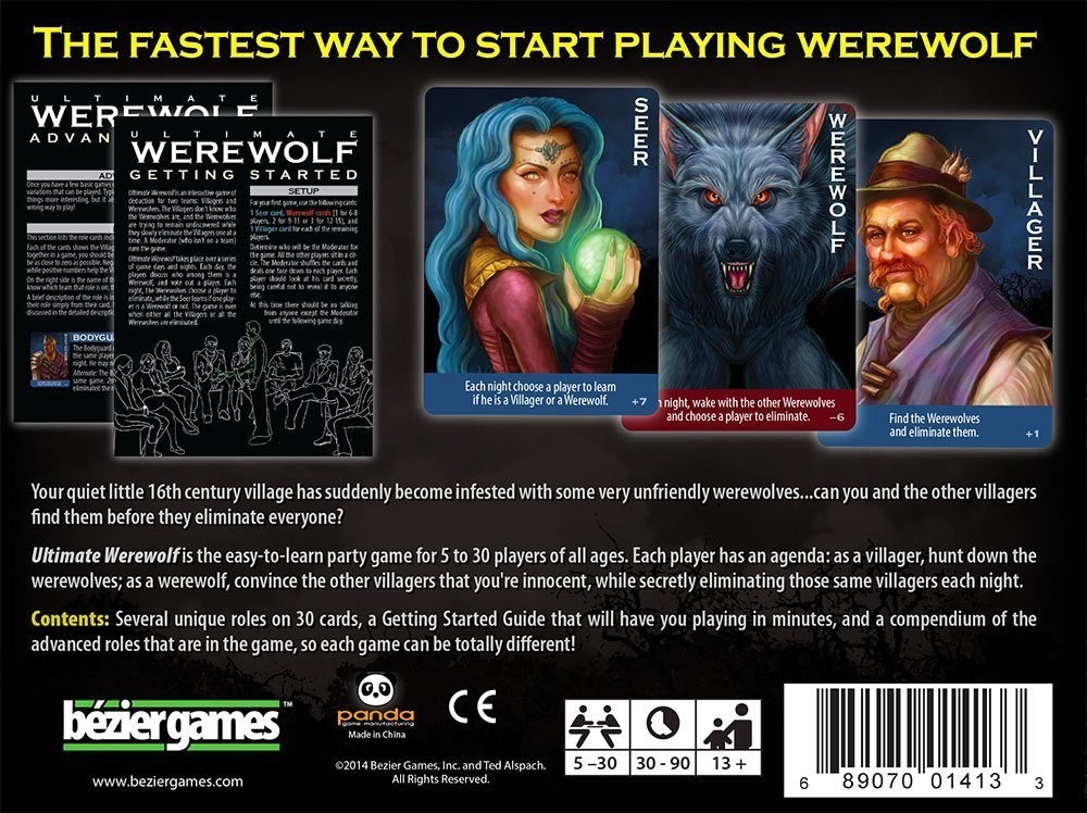 Ultimate Werewolf 3 inches x 4 x 1 inch, Multicolor