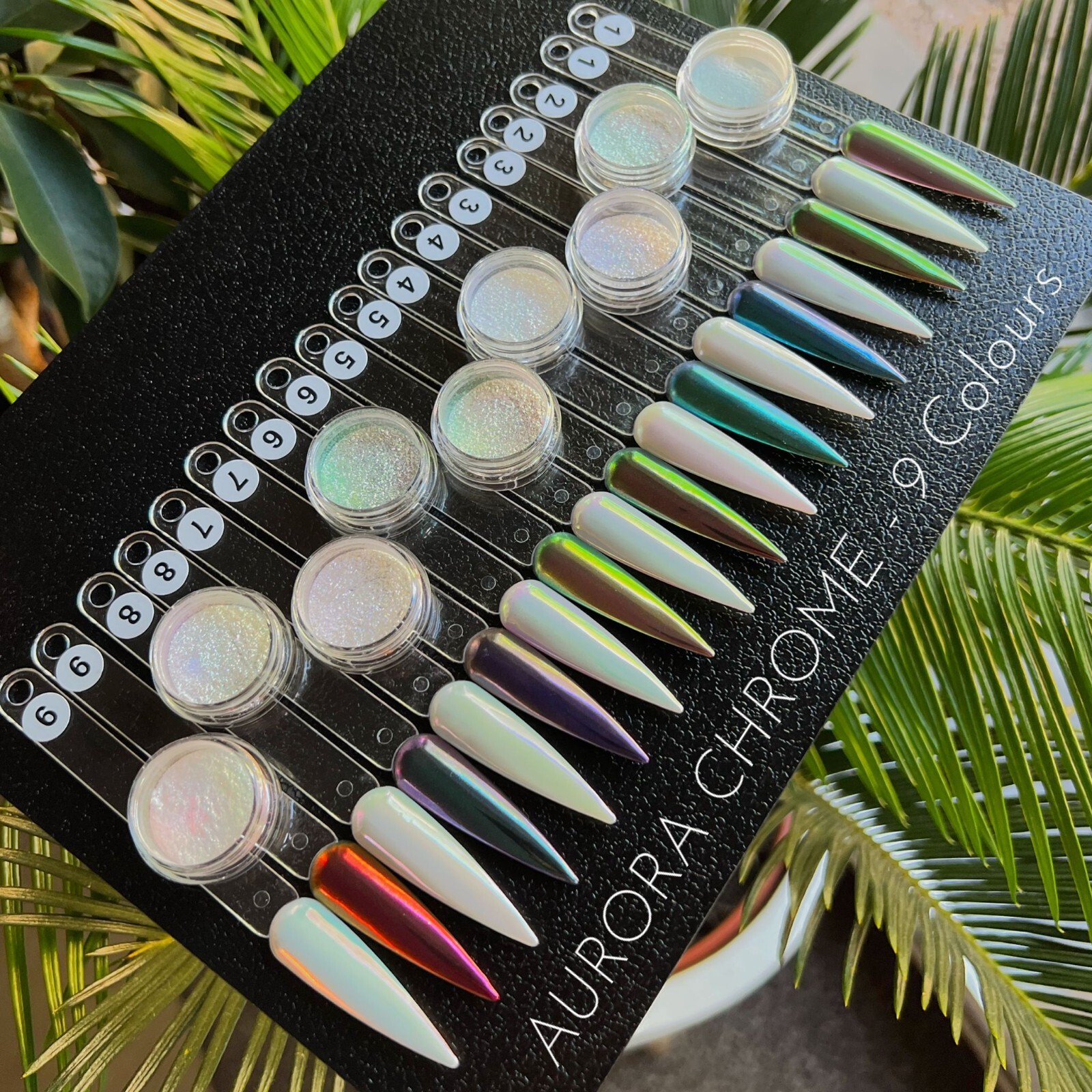 Chameleon Nail Chrome Powder Rainbow Aurora Effect Mirror Nails Powders Colours
