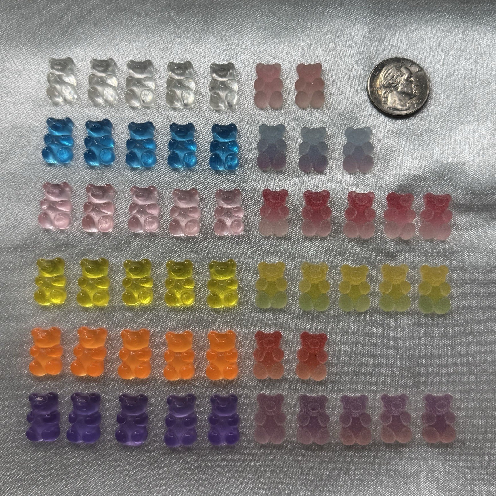 Gummy Bear Nail Charms Kawaii 3D Nail Art Decorations Candy Resin and Crafts