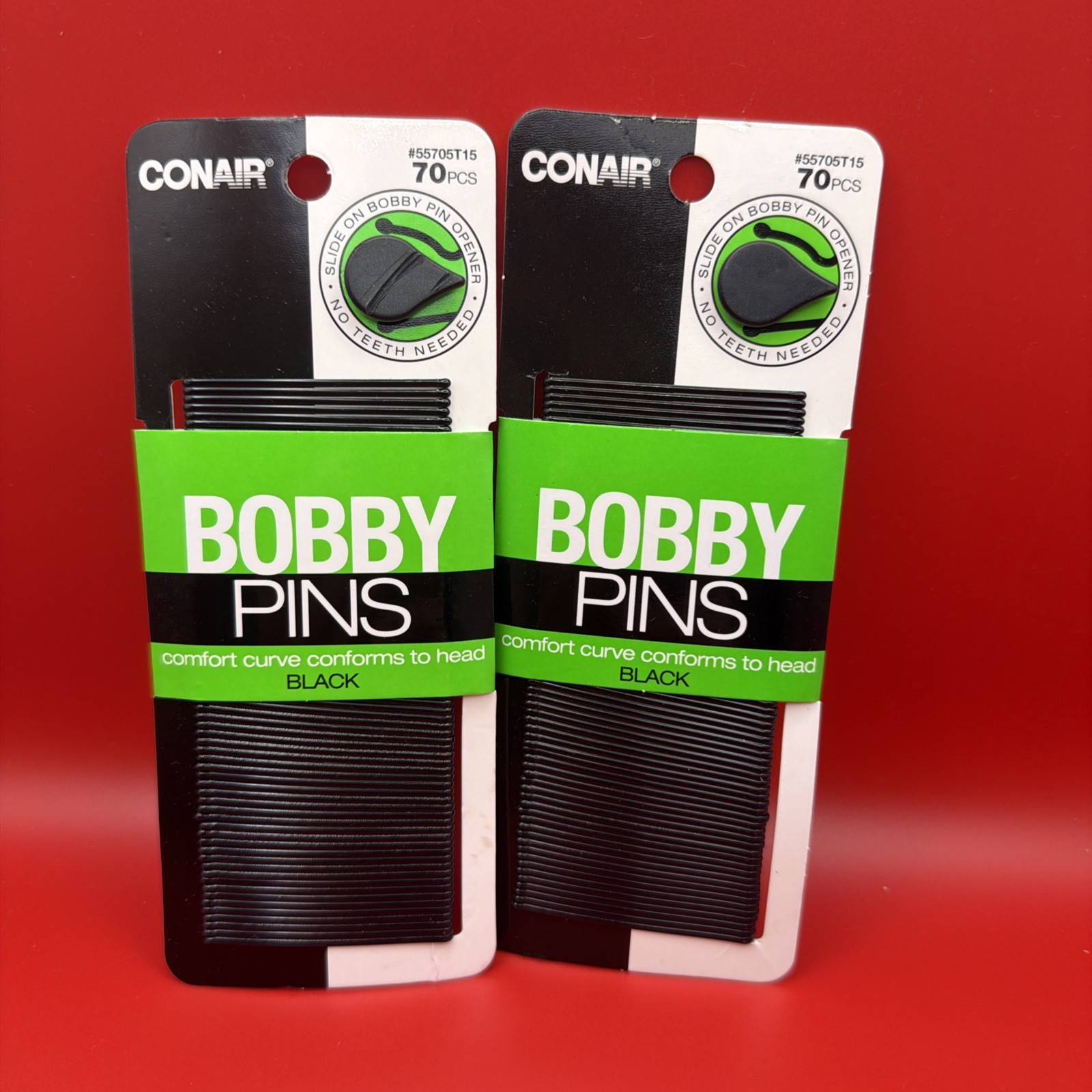 COMFORT CURVED BOBBY PINS 2 PK 70Count (Pack of 2)