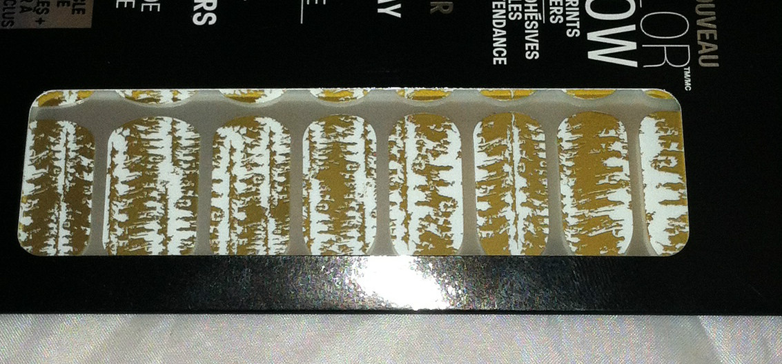 Maybelline Lmtd Ed. Color Show Nail Stickers Mirror Effect *10 GOLDEN DISTRESS*