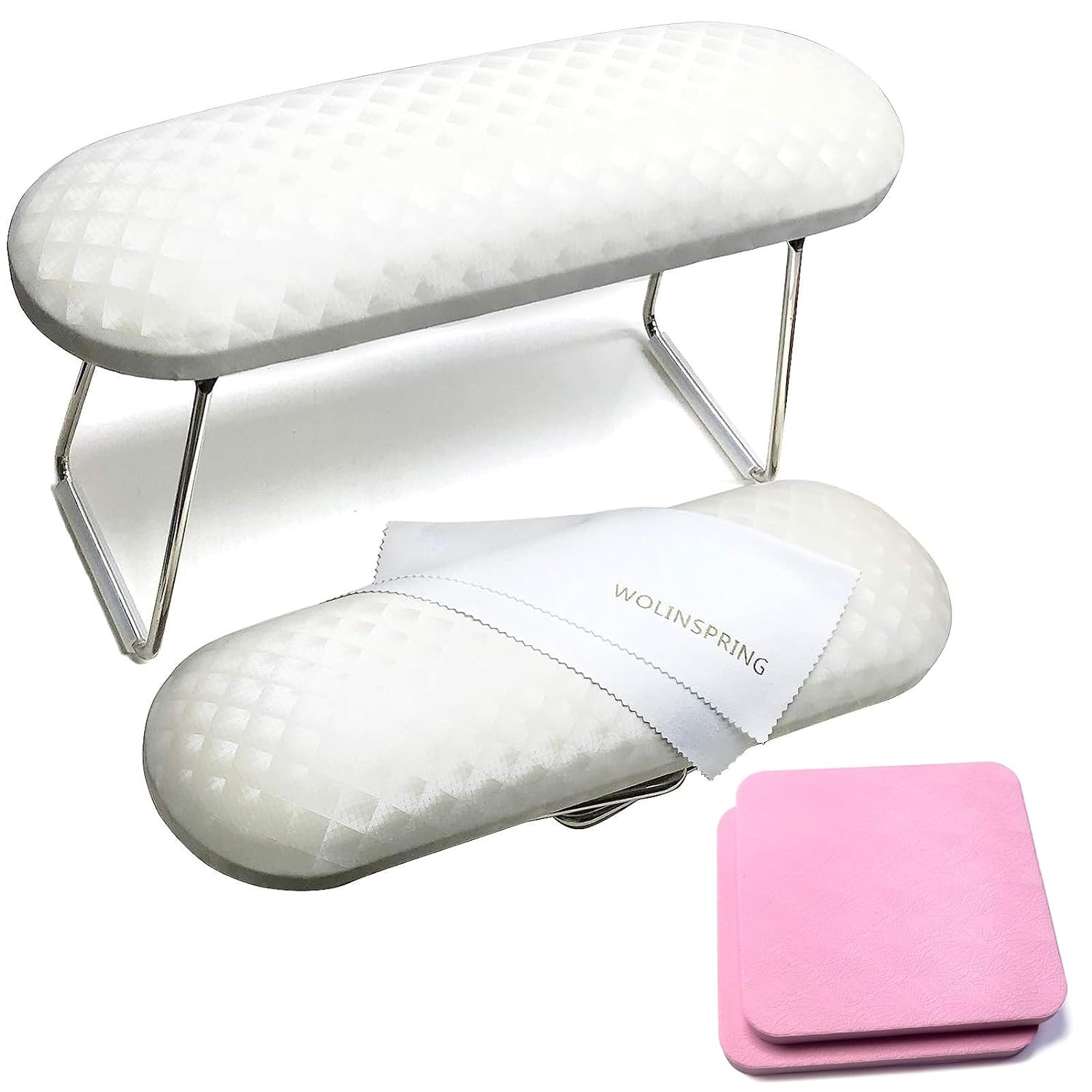 Nail Arm Rest, Hand Rest for Nail Microfiber Soft Leather Manicure Nail Rest wit
