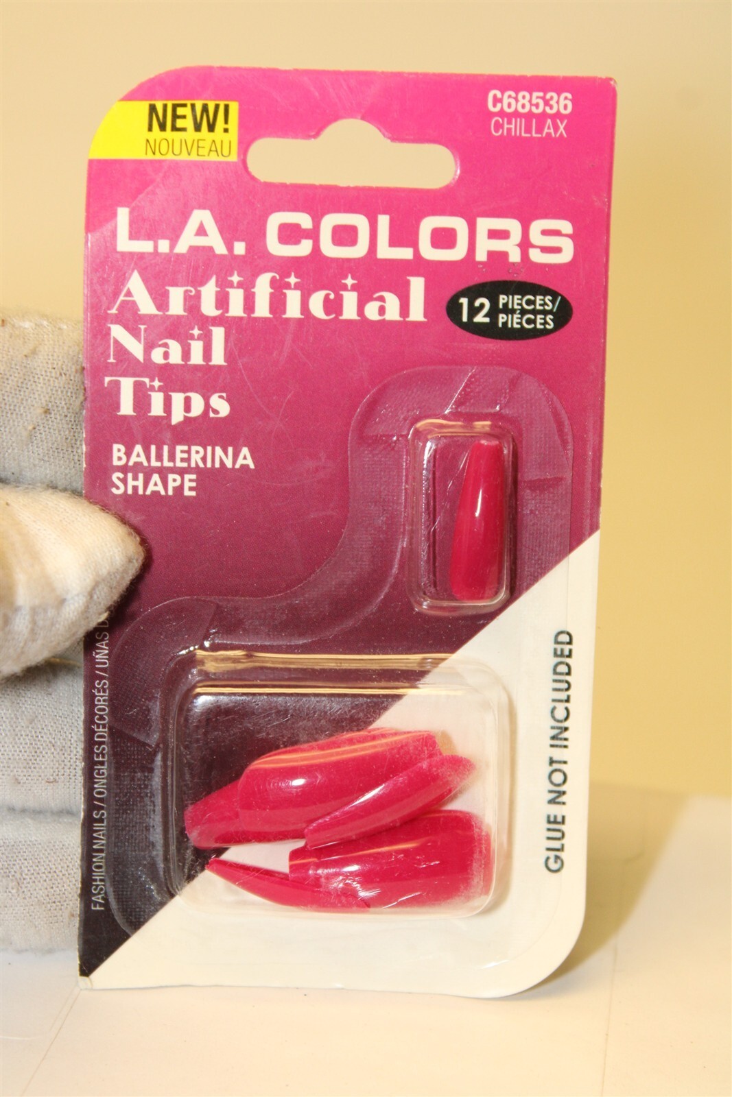 b-Color / L.A. Colors NEW Assorted Nail Tips LOT X 17 Metallic Silver Art Tape