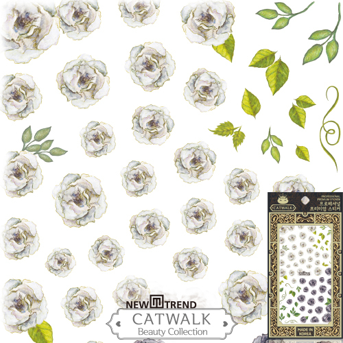 Rose Flower Floral Nail Art Stickers Manicure Decals USA SELLER FAST SHIP