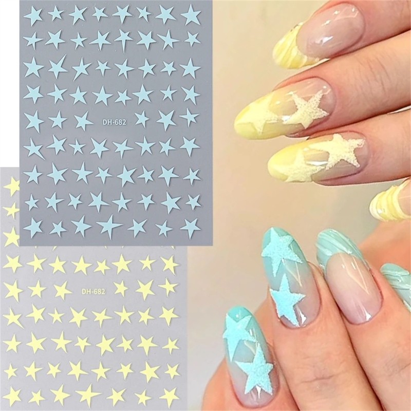 Lovely Star Nail Art Stickers Star Designs Nail Decals Star Nail Art Decorations