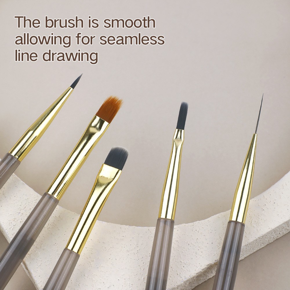 Nail Brush Art Tool Drawing Carving Blusher Polish Manicure