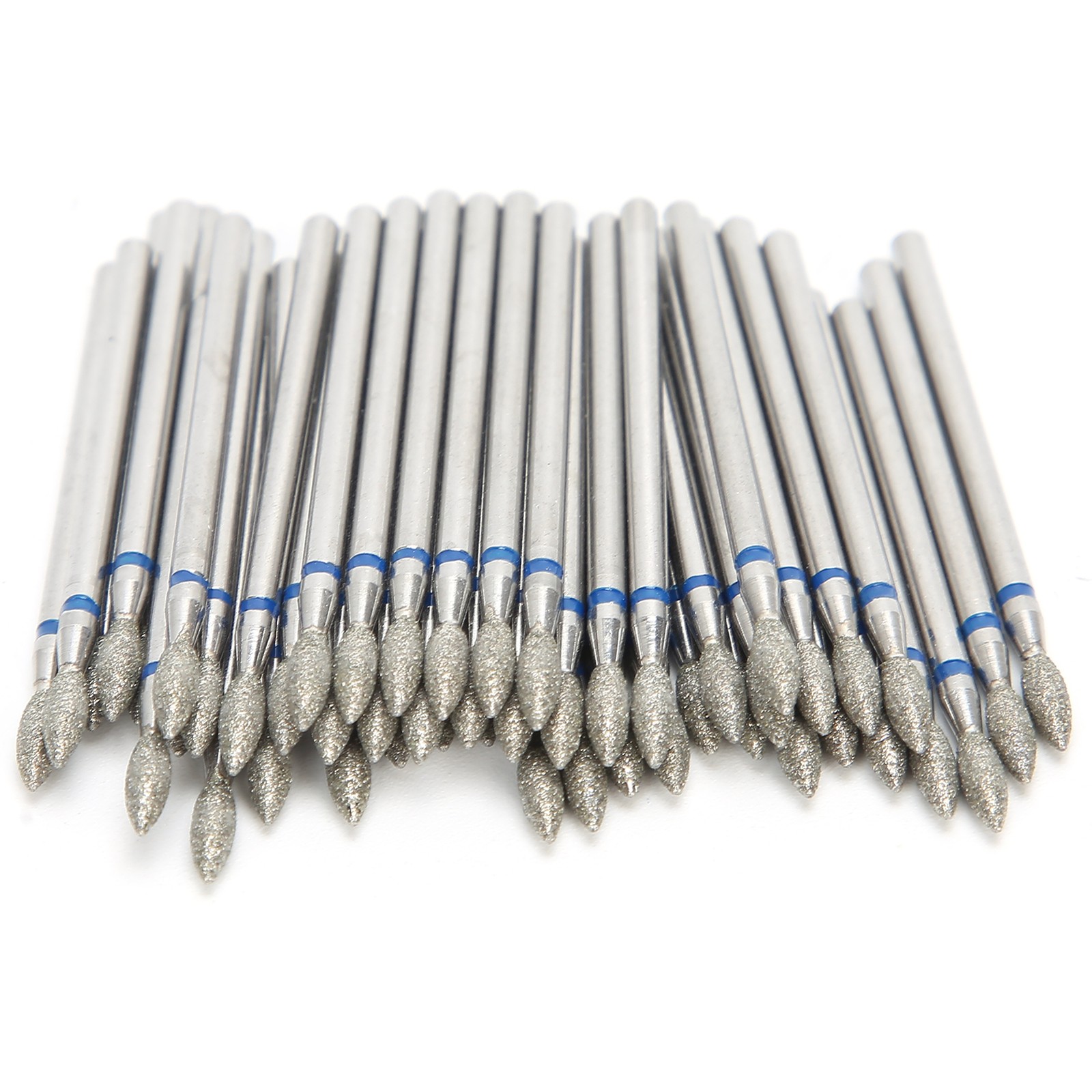 50pcs Nail Drill Bits Polishing Grind Head Manicure Tool (M-2.7mm)