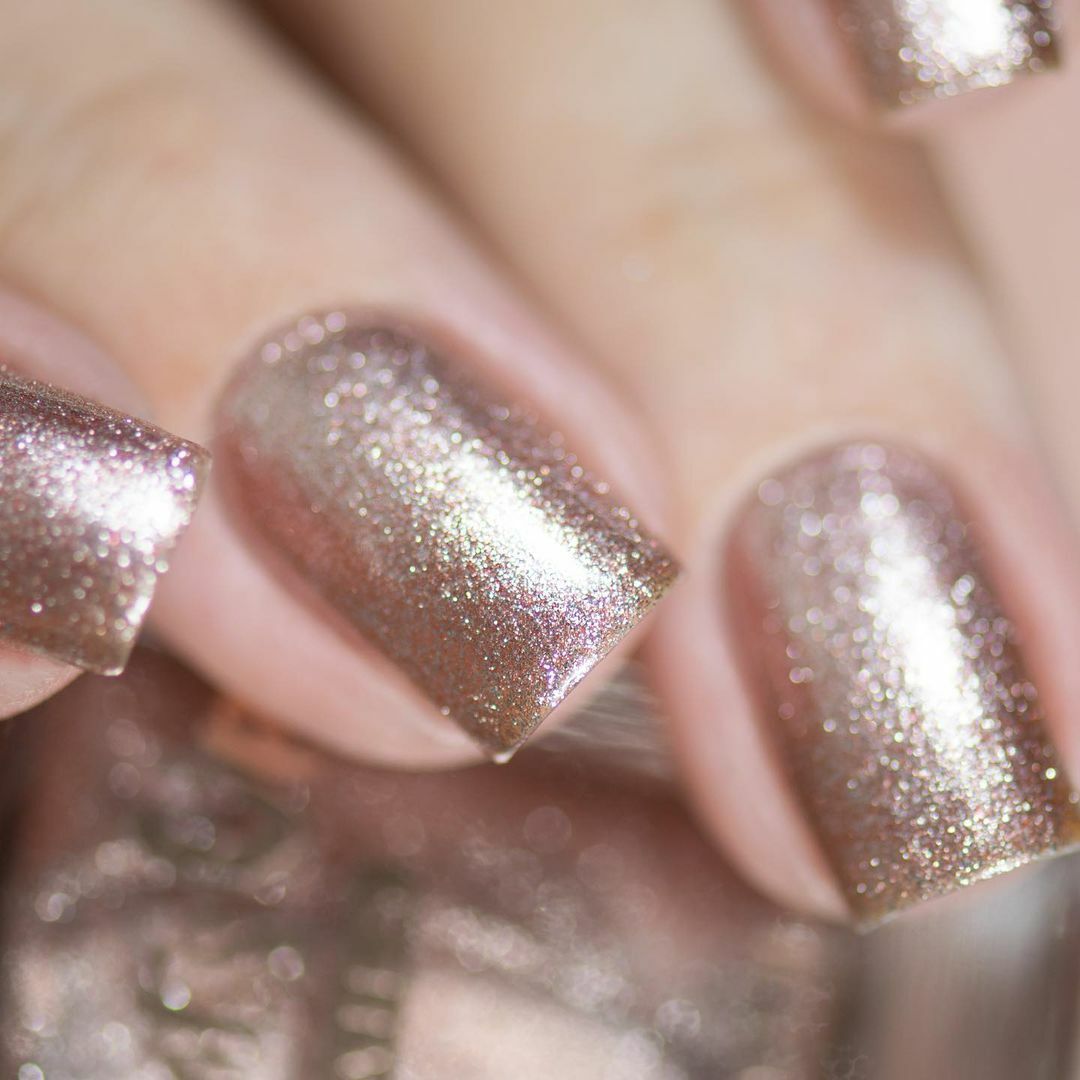 Chrome Colored Glasses Regular Polish (Rose Gold Chrome), Polish for Nail Art
