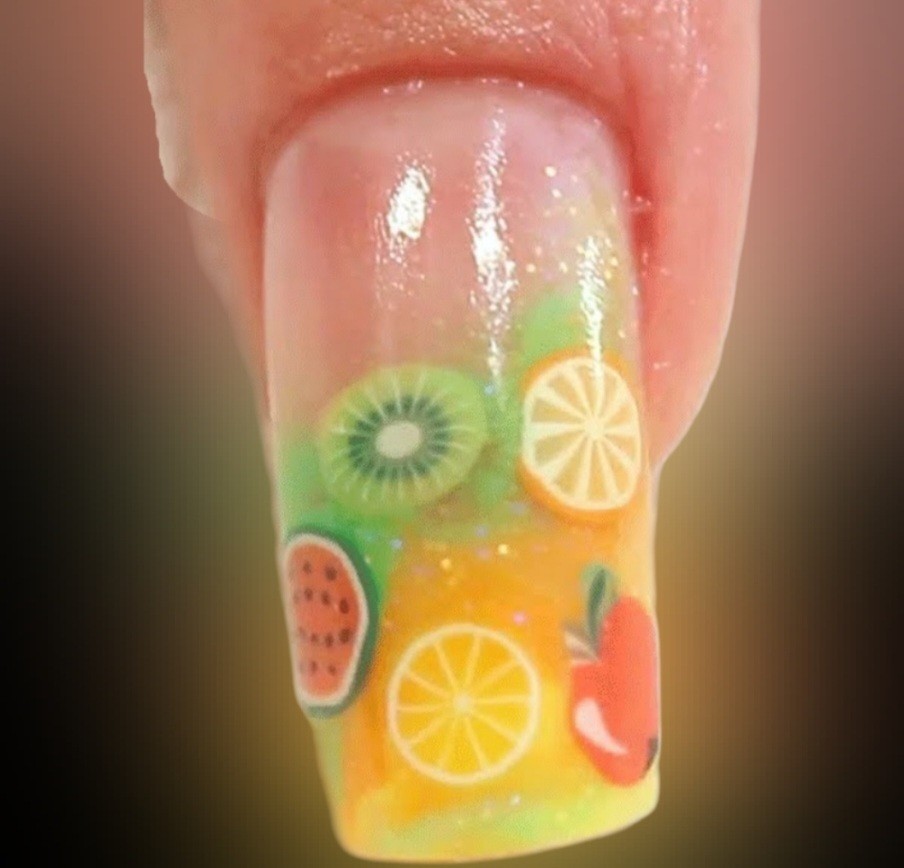 NWT NAIL ART DESIGN POLYMER CLAY FRUIT SLICES LARGE PACK!