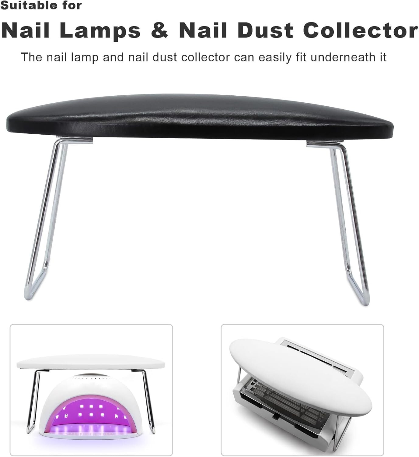 Nail Arm Rest, Hand Rest for Acrylic Nails Microfiber Leather Manicure Hand Rest