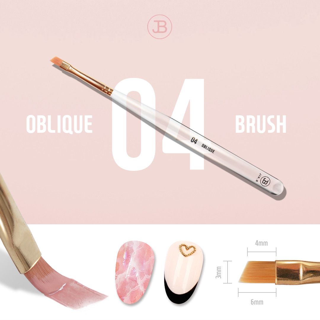 GRACIA JIN.B Ivy Nail Brush 7pcs Set with Case Liner Art Gel Brush Korea
