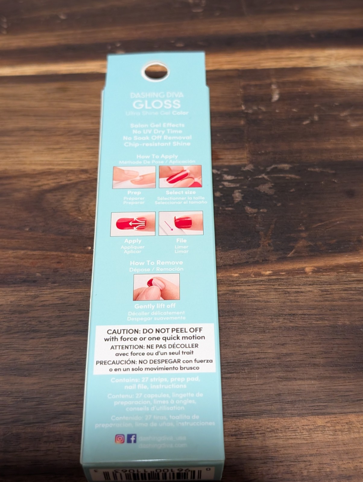 Dashing Diva Gloss Gel Nail Strips & Expressions Nail Stickers – Blue/Teal Pink