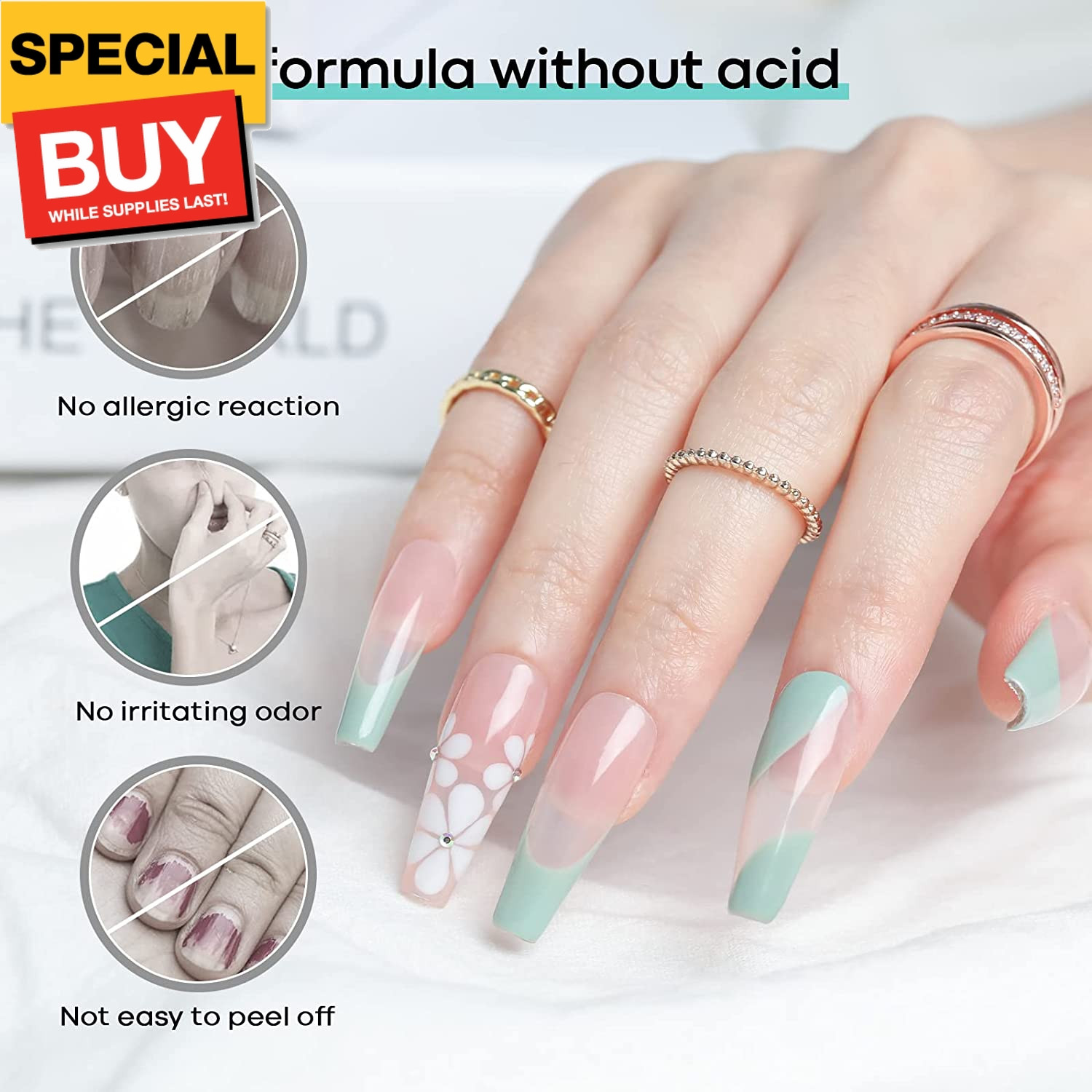 15 ml Nail Dehydrator and Primer for Press Ons Nail Supplies Acrylic Primer