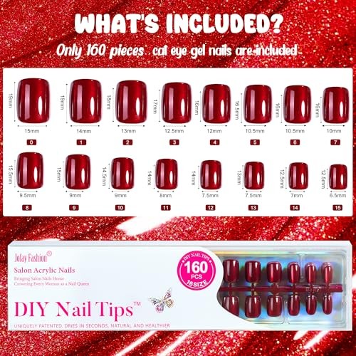 Bt Art Box Press On Nails – 160 PCS Soft Gel Fake Nails Kit for Manicure