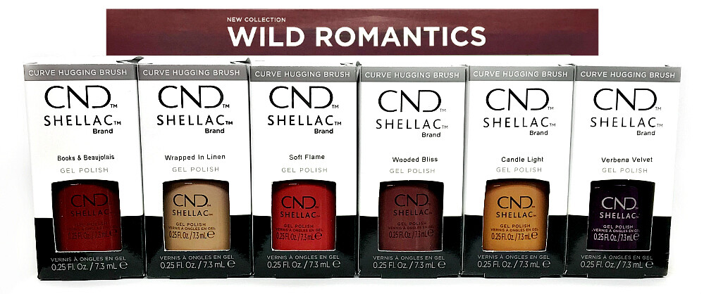 Cnd Shellac Gel Polish WILD ROMANTICS Fall 2021 Collection .25oz/7.3ml Pick Any