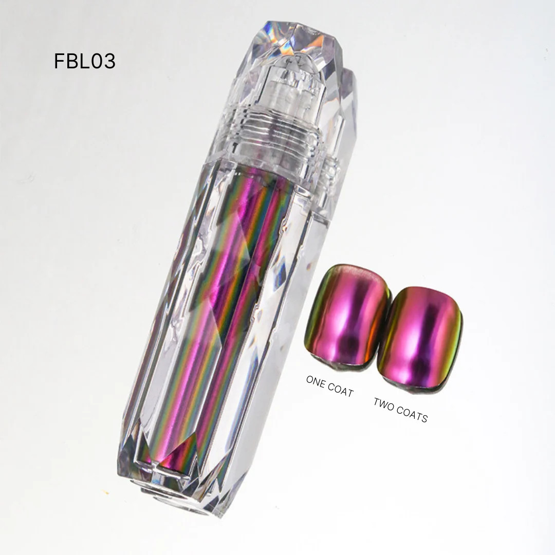 Liquid Chrome Overlay Mirror Effect Nail Chrome