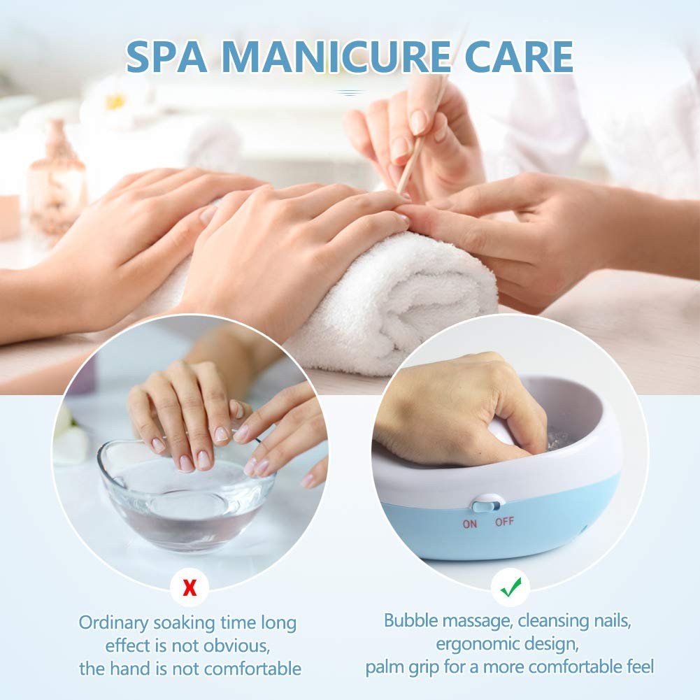 Electric Manicure Bowl for Nail Conditioning and Relaxation