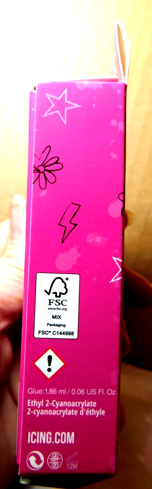 CBI Distributing Corp.~Icing 24 Faux Nails Vegan Pink, Tan, & White Lips
