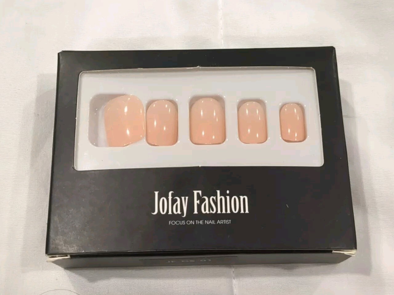 Glossy Pink & Teal Color False Nail Short Square Press on Nails 2-24pcs Kits-New