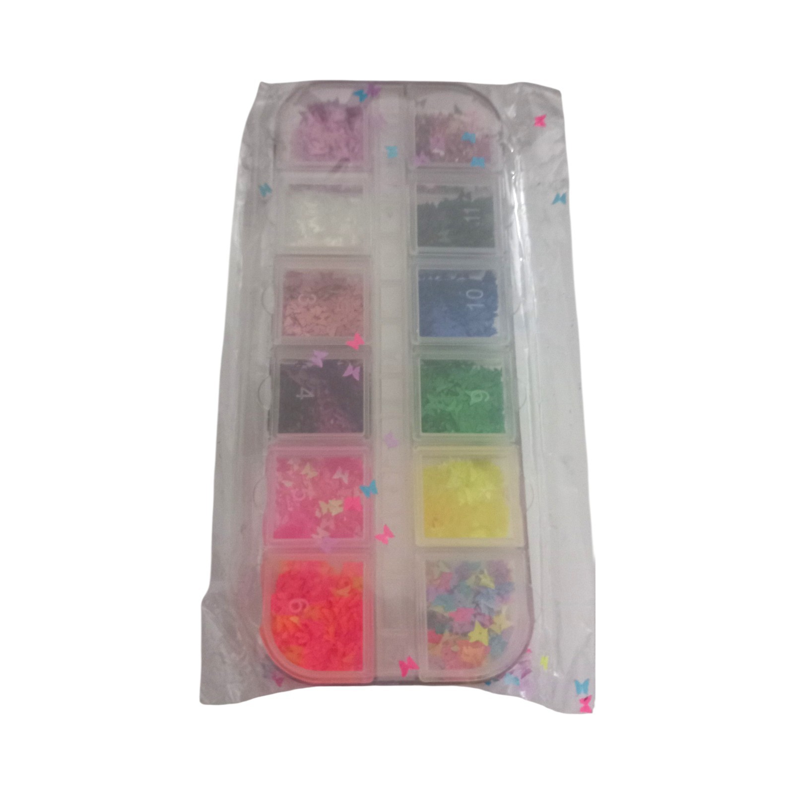 Butterfly Nail Art Sequins Set Multicolour Glitter Sprinkles Craft/Resin