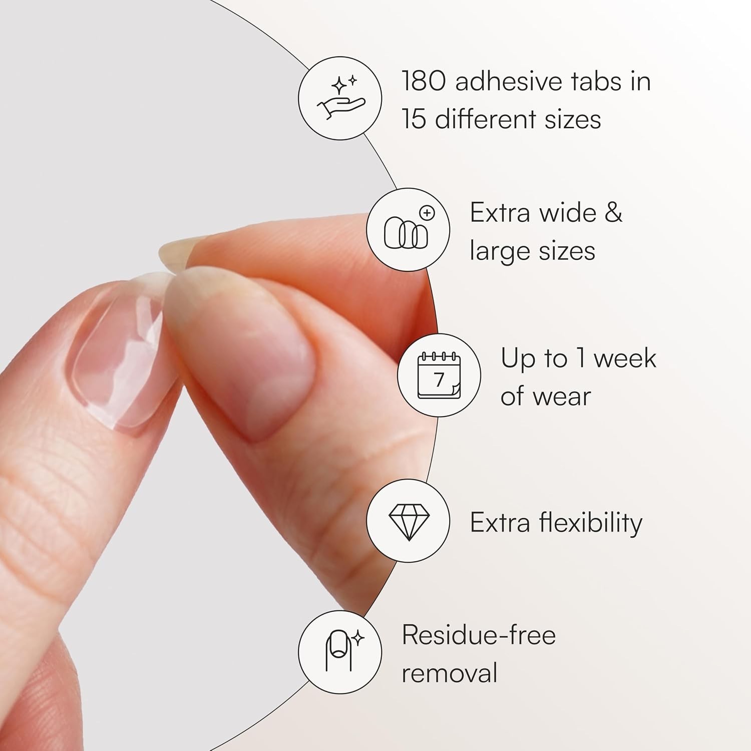 Extra Strong Nail Tabs for Press On Nails – Waterproof, Ultra-Thin Adhesive N…