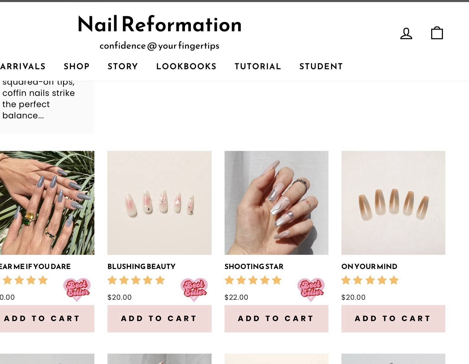 Nail Reformation Press On Nails, Long Brown Ombré Coffin~Includes Free Gifts❣️