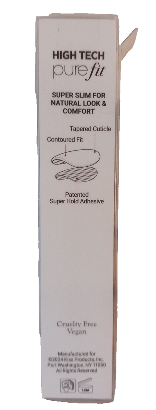 KISS imPRESS No Glue Mani Press-On Nails, Color FX, Meta’, Medium Blue, Short
