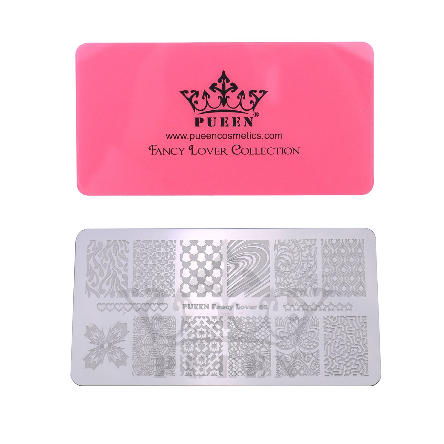 Nail Art Stamping Plate – Fancy Lover 02-125x65mm Unique Nailart Polish Stamp…